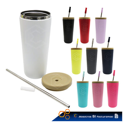 Termo Vaso Personalizado Nombre Logo Láser 750ml Acero Inox
