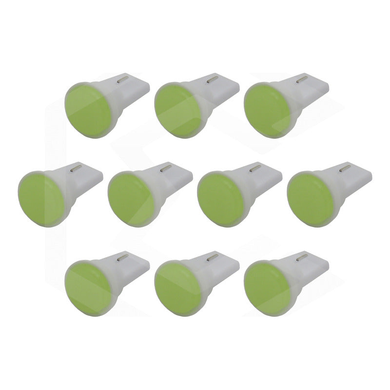 Kit De 10 Focos De Pellizco T10 1  Led Cob Alta Potencia 12v