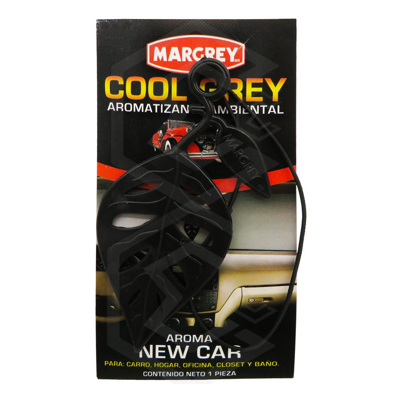 Aromatizante Auto Casa Ambiental Cool Grey Hoja Margrey 1pza