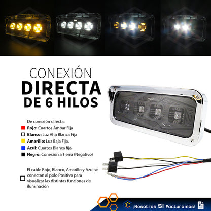 Par Faros Unidad Kenworth T800 T600 Peterbilt Freightliner Ambos Lados