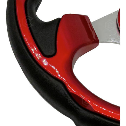 Volante Deportivo Universal De Metal Con Acabado Gloss 32cm