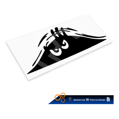 2 Calcomanía Sombra Fantasma Sticker Vinil Auto Moto 25x10cm