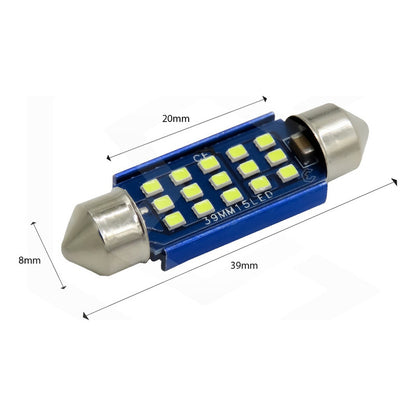 Par De Focos Luz Interior 18 Leds Canbus 31mm 36mm 39mm 41mm
