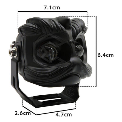 Par De Faros 12 Leds 2 Lupas Bicolor Fijo Estrobo 21w 9-60v