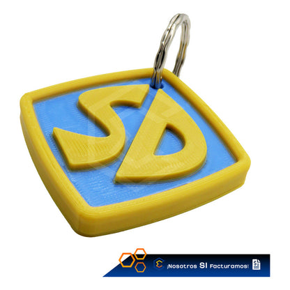 Placa Identificación Personalizado Perro Scooby Doo 3d Petg Azul Y Amarillo