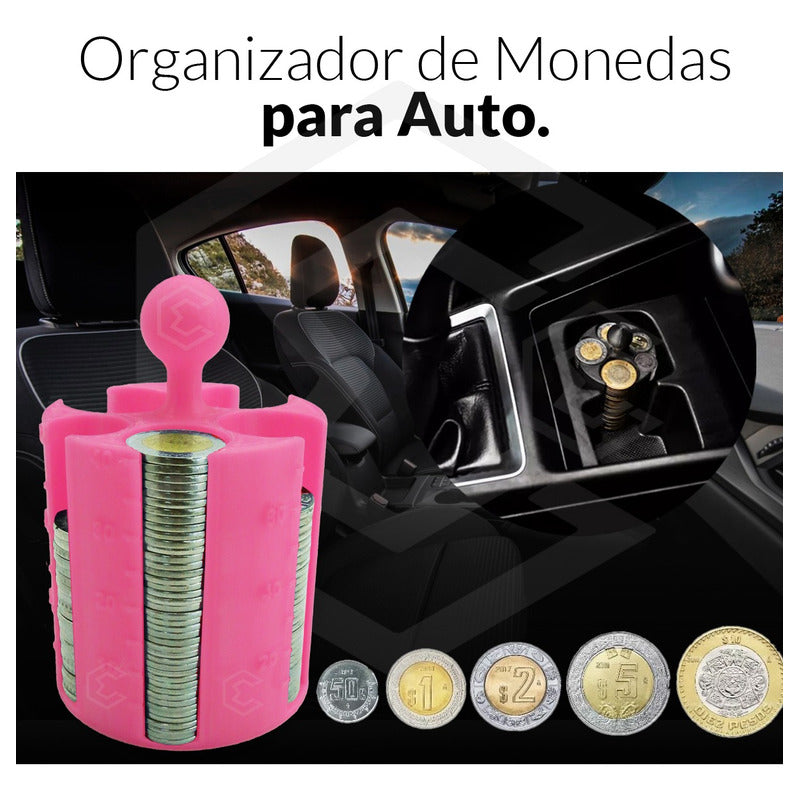 2 Porta Monedas Porta Vasos Auto Con Contador Taxi Uber Didi