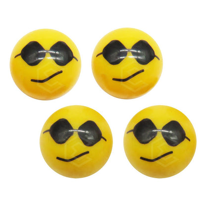 Kit 4 Tapones Cubre Pivote Válvula Emoji Caritas Auto Moto