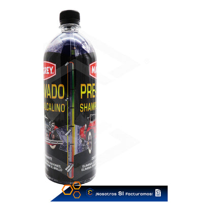Kit De 3 Prelavador Shampoo Alcalino 1l Margrey Automotriz