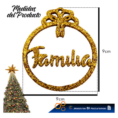 Esferas Navideñas Para Arbol Navidad Diamantina  Kit 10pzas