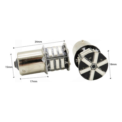 10 Focos 1156 21 Leds 1 Polo Con Estrobo Patas Parejas 12v