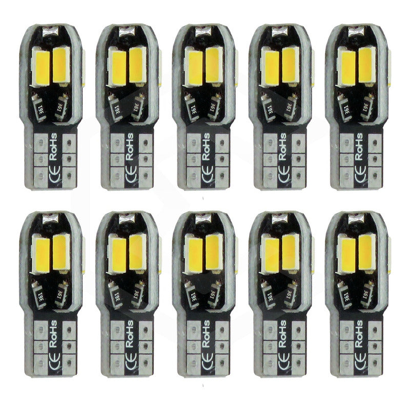 Kit 5 Par Focos De Pellizco 8 Led Canbus Alta Intensidad 12v