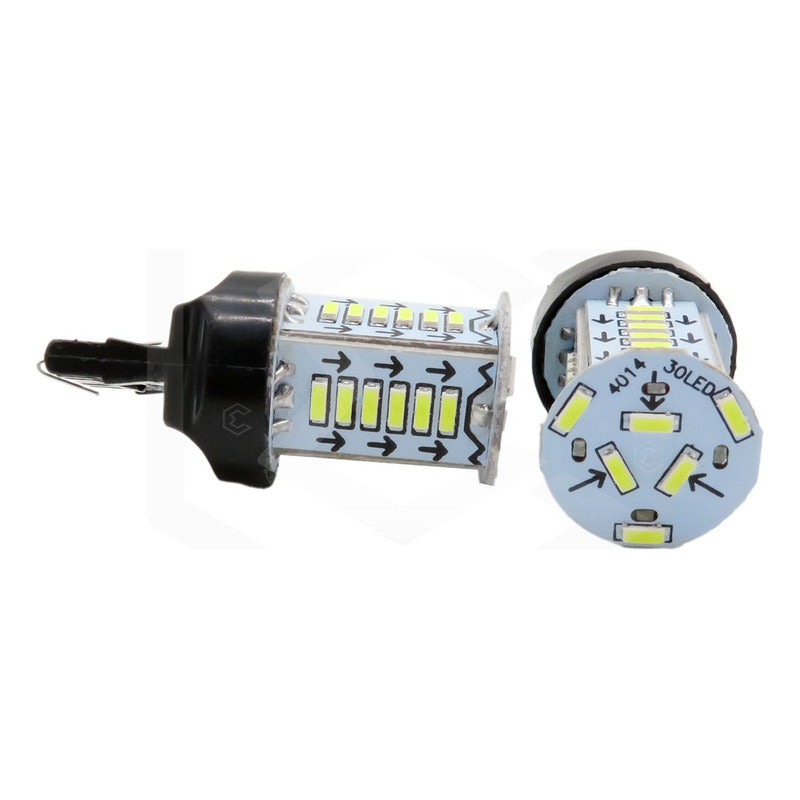 2 Focos Calavera 1157 1156 3157 7440 7443 30 Led Estrobo 12v