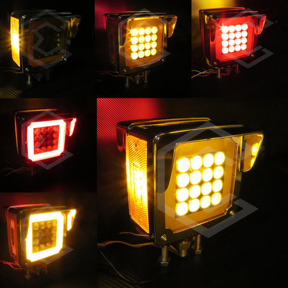 Plafon Direccional Cuadrada Gel 38 Leds Kenworth Dina 12-24v