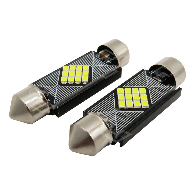 10 Focos 12 Led Canbus C10w Festoon Fusible Interior 12/24v