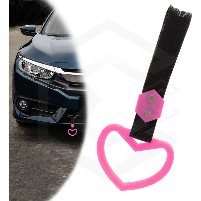 Tiron Corazon Jdm Tsurikawa Strap Remolque Gancho Decorativo