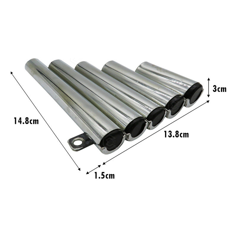 Marimba Metal Cromada Porta Monedas Taxi Uber Mediana 15cm