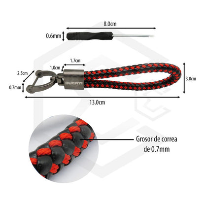 Llavero Para Moto Ducati 100% Piel Monster Diavel Panigale