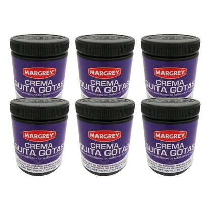 6 Crema Quita Gotas Vidrios Y Cristales Pieza 300 Ml Margrey
