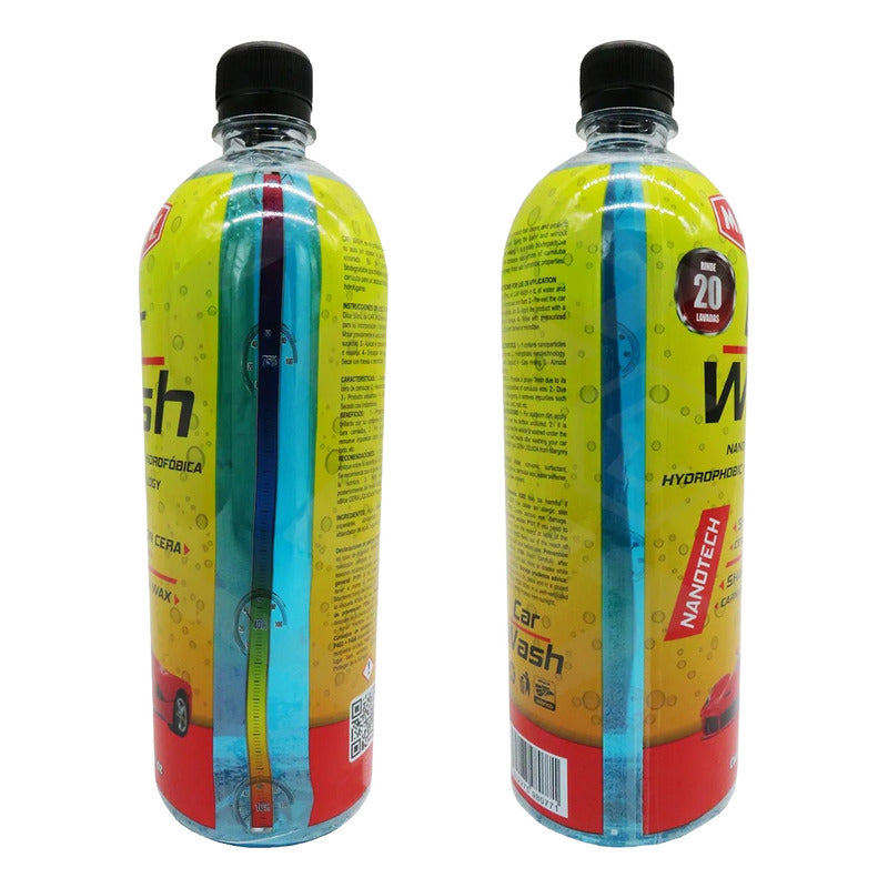 5 Shampoo Con Cera Para Auto Espumoso - Car Wash Margrey 1lt