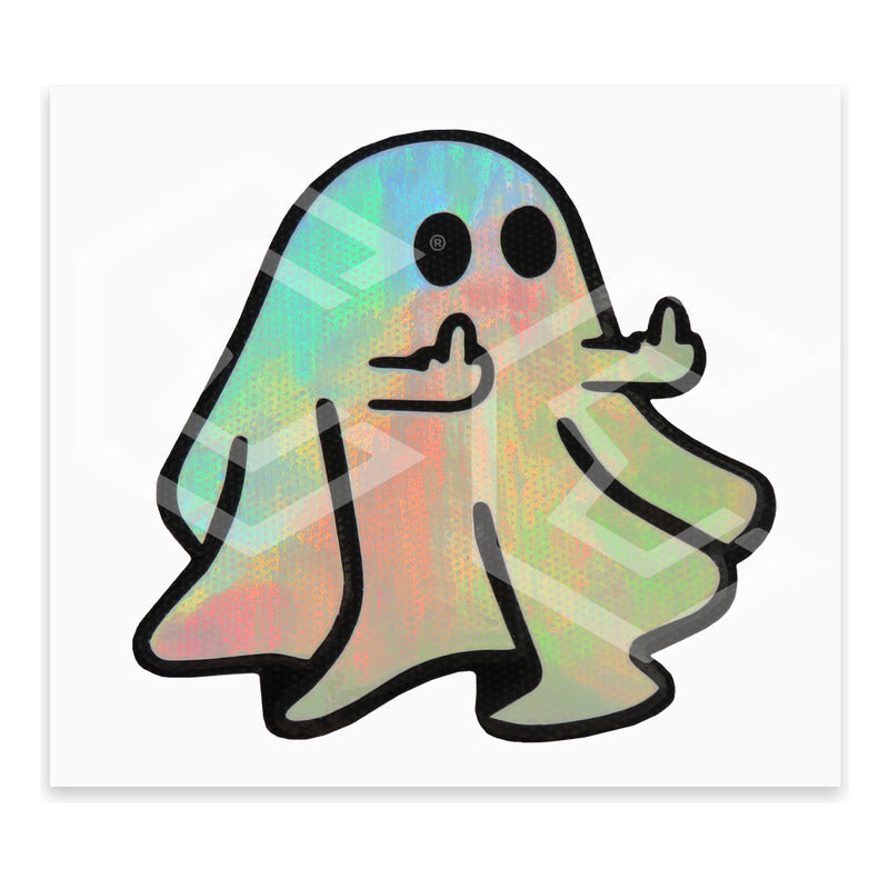 10 Calcomanía Fantasma Grosero Sticker Vinil Auto Moto 10cm