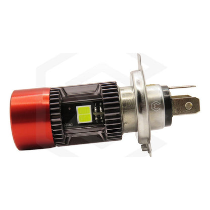 Foco Moto H4 Con Ojo Angel 12 Leds Csp Ba20d Con Ventiladort