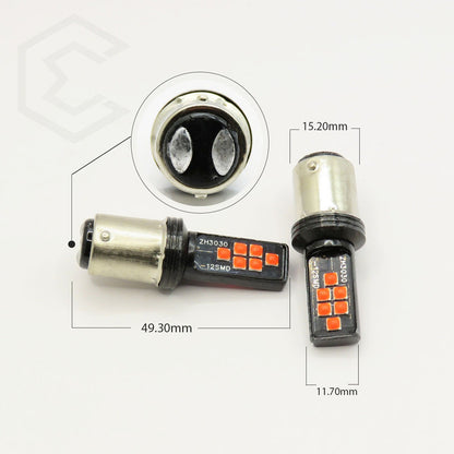 2 Focos 12 Led Canbus Cuarto Stop 12-24v 1156 57 3157  7507
