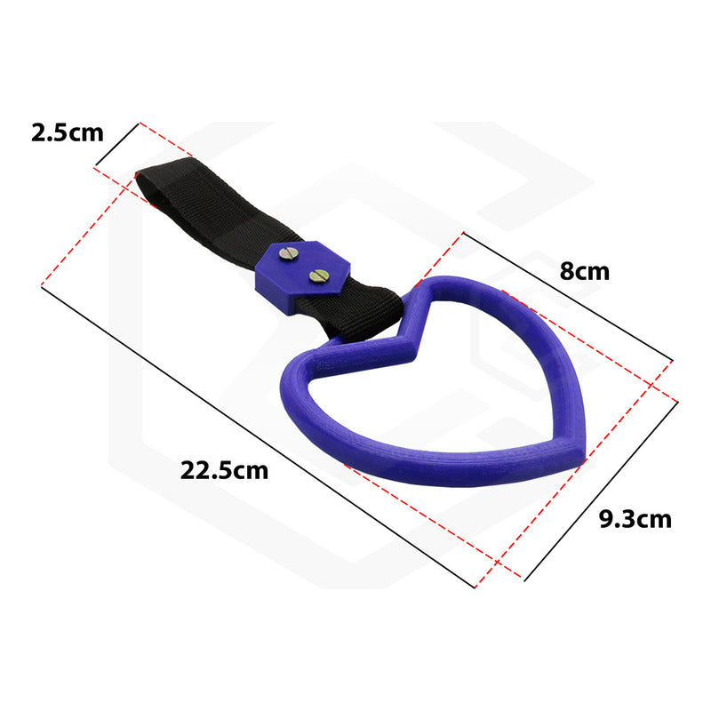 Tiron Corazon Jdm Tsurikawa Strap Remolque Gancho Decorativo