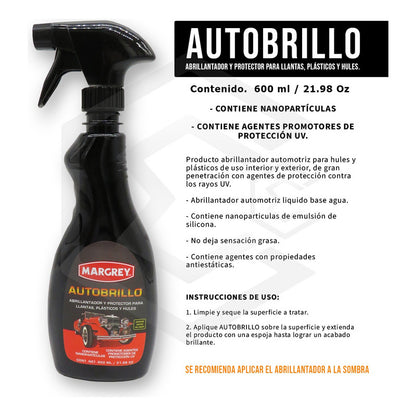 2 Brillo Atomizador Para Carroceria Proteccion Pintura 600ml