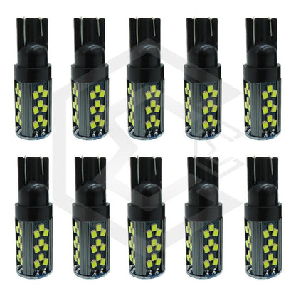 Kit 10 Focos Pellizco T10 Canbus 45 Led Super Potente 12a24v