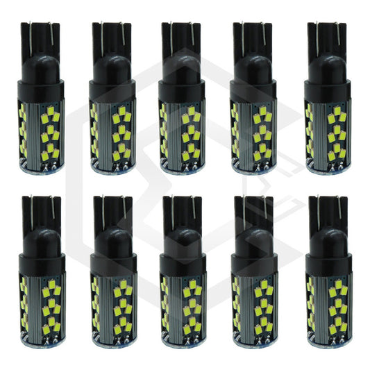 Kit 10 Focos Pellizco T10 Canbus 45 Led Super Potente 12a24v