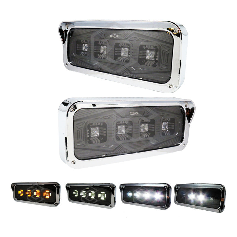 Par Faros Unidad Kenworth T800 T600 Peterbilt Freightliner Ambos Lados