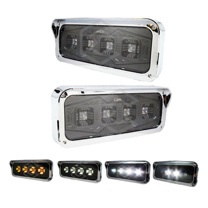Par Faros Unidad Kenworth T800 T600 Peterbilt Freightliner Ambos Lados