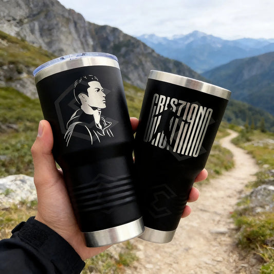 Vaso Termo Cristiano Ronaldo Cr7 Láser Acero Inoxidable 30oz Negro Vaso Termo Cristiano Ronaldo Cr7 Láser Acero Inoxidable 30oz