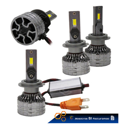 Kit Focos 12led Csp Ambar H7 M65s Ventilador Alta Baja 34.9w H7 Ambar