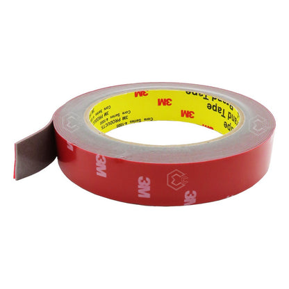 Rollo De Cinta Doble Tipo 3m Cara Pegamoldura 3/4'' X 5mts Rojo Lisa