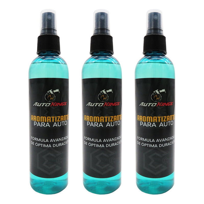 3 Aromatizante P Auto Desodorante Liquido Casa Oficina 270ml