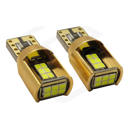 Kit De 10 Focos De Pellizco T10 18 Leds Canbus Aluminio 12v