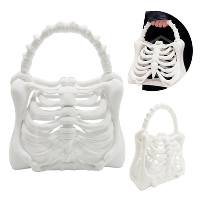 Bolso De Esqueleto Hueso Gotico Halloween Impresión 3d Petg