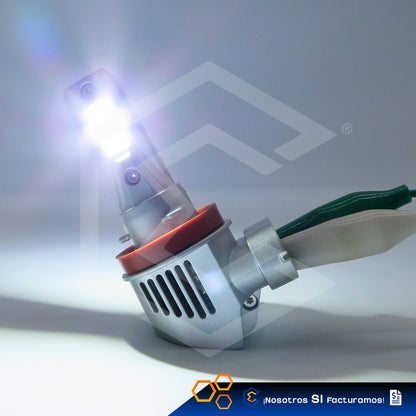Kit 2 Focos H11 12 Led Csp Chromite Alta Baja 20.1w 8,000lm H11