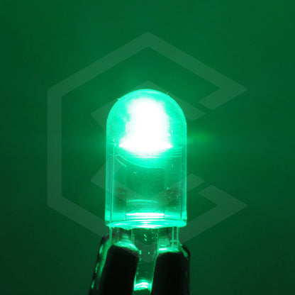 10 Focos Pellizco T10 1 Hiper Leds Cristal Alta Potencia 12v