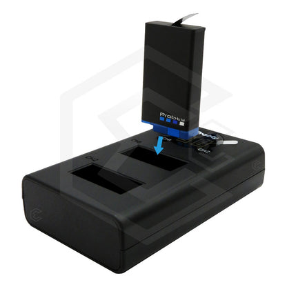 4 Pilas 1680mah + Cargador Dual Para Gopro Max 360