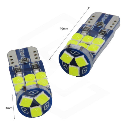 Kit De 10 Focos Pellizco T10 15 Leds Burbuja Doble Polaridad