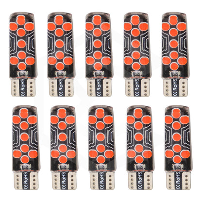 Kit De 10 Focos De Pellizco T10 18 Led Cob Gel Alta Potencia