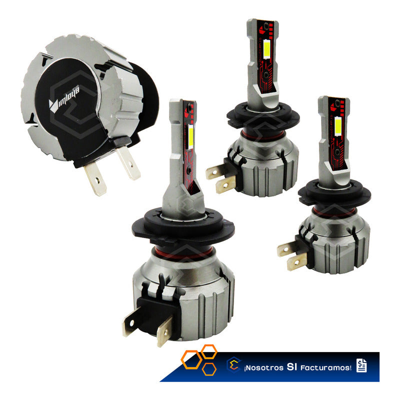 Kit Focos 12 Led H7 Alta Baja Plug And Play 10,000lm 12-24v H7