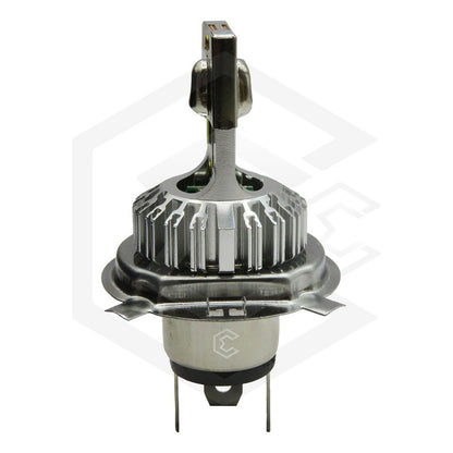 Foco Moto H4 12 Led Csp Alta Intensidad Cuerpo Metal 9000 Lm H4