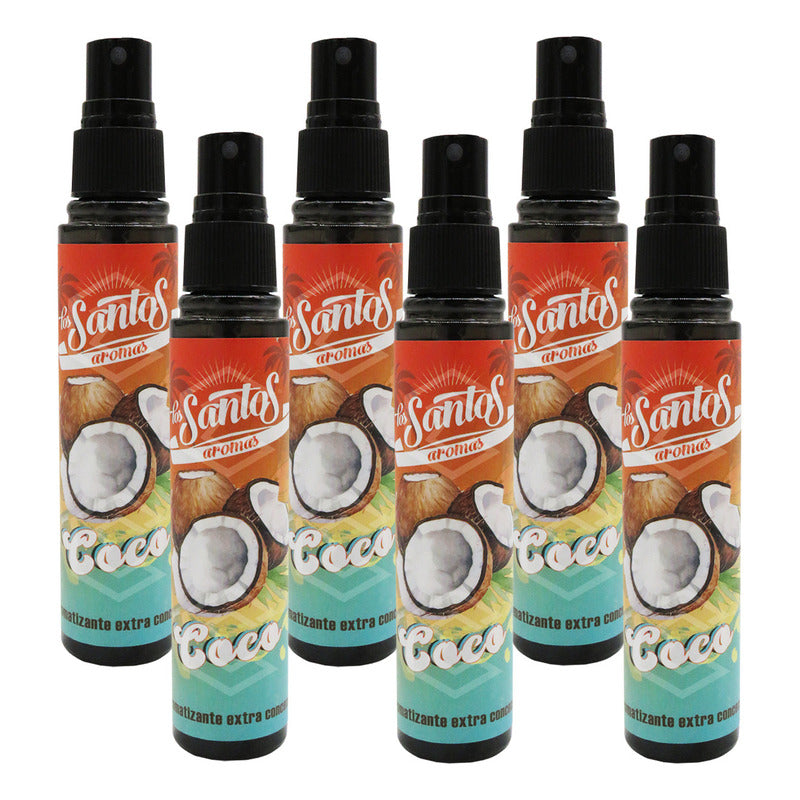 6 Aromatizante Botella Spray Liquido 60ml Auto Casa Ambiente