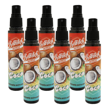6 Aromatizante Botella Spray Liquido 60ml Auto Casa Ambiente