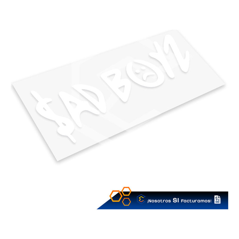 2 Calcomanía Sad Boyz Juniorh Sticker Vinil Auto Moto 25x8cm