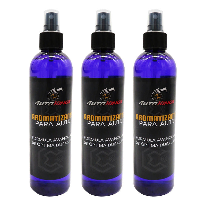 3 Aromatizante P Auto Desodorante Liquido Casa Oficina 270ml