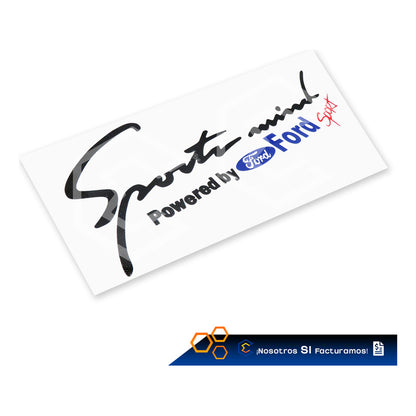 2 Calcomanía Sport Mind Ford Sticker Vinil Auto Moto 25x10cm
